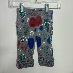 Ruffle Butts 0-6M baby girl leggings EUC